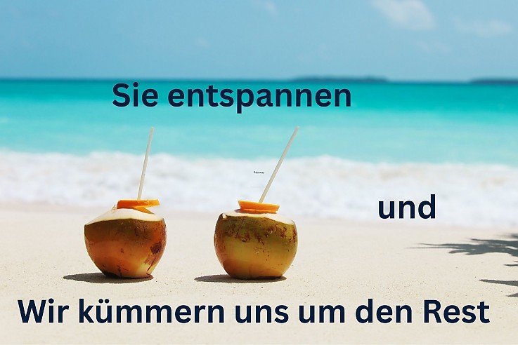 Jetzt Hausverwaltung beauftragen und entspannen Hausverwaltung Gerolstein, Strand-Szenerie symbolisiert stressfreie Immobilienverwaltung ohne Sorgen