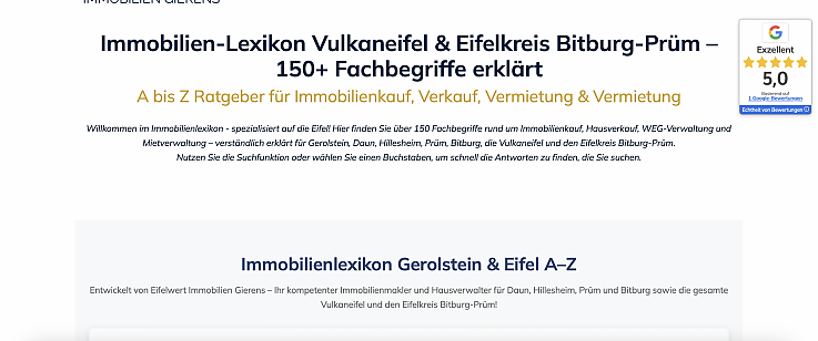 Kostenlose Wertermittlung von Immobilien anfragen Professionelle Immobilienbewertung Vulkaneifel, Eifelkreis Bitburg-Prüm, Gerolstein für optimalen Verkaufspreis